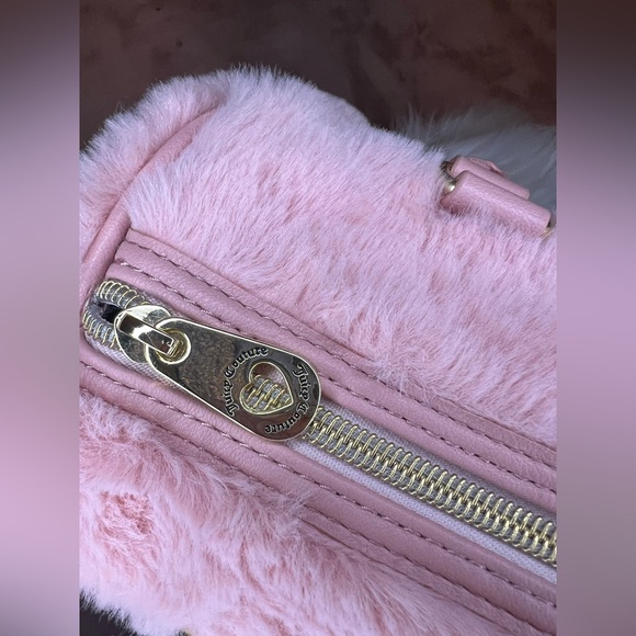 Juicy Couture Faux Fur Taffy Satchel NWT - Picture 6 of 8